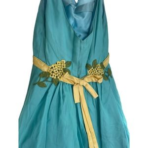 Vintage 1960’s Dress Beautiful Blue Unmarked Size 7